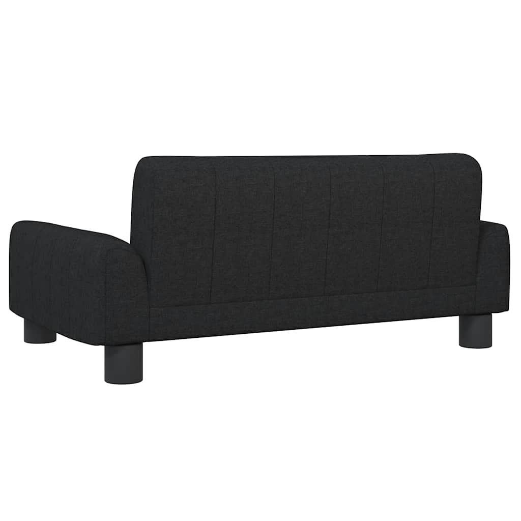 Kids Sofa Black 70x45x30 cm Fabric