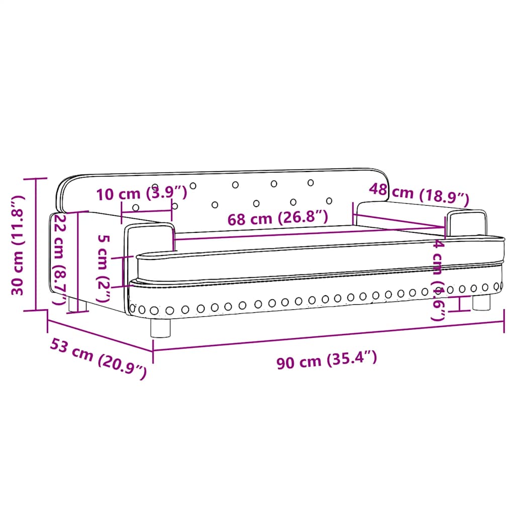 Kids Sofa Black 90x53x30 cm Faux Leather
