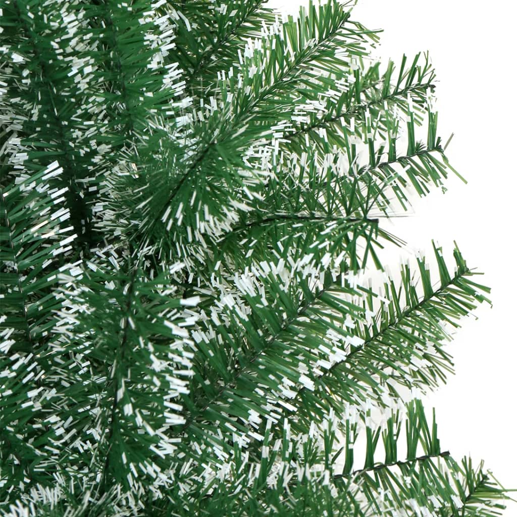 Artificial Christmas Tree with Flocked Snow Green 210 cm