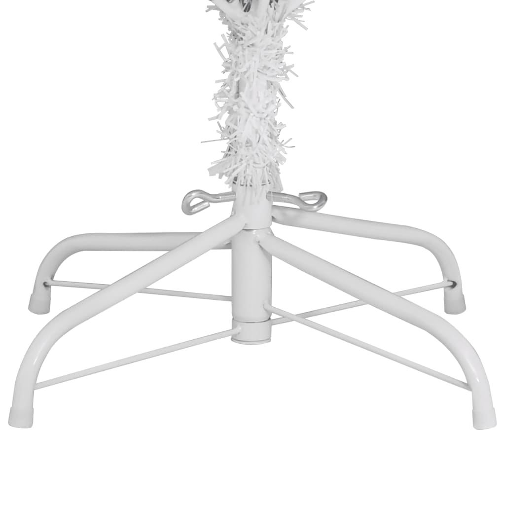 Artificial Hinged Christmas Tree with Stand White 180 cm