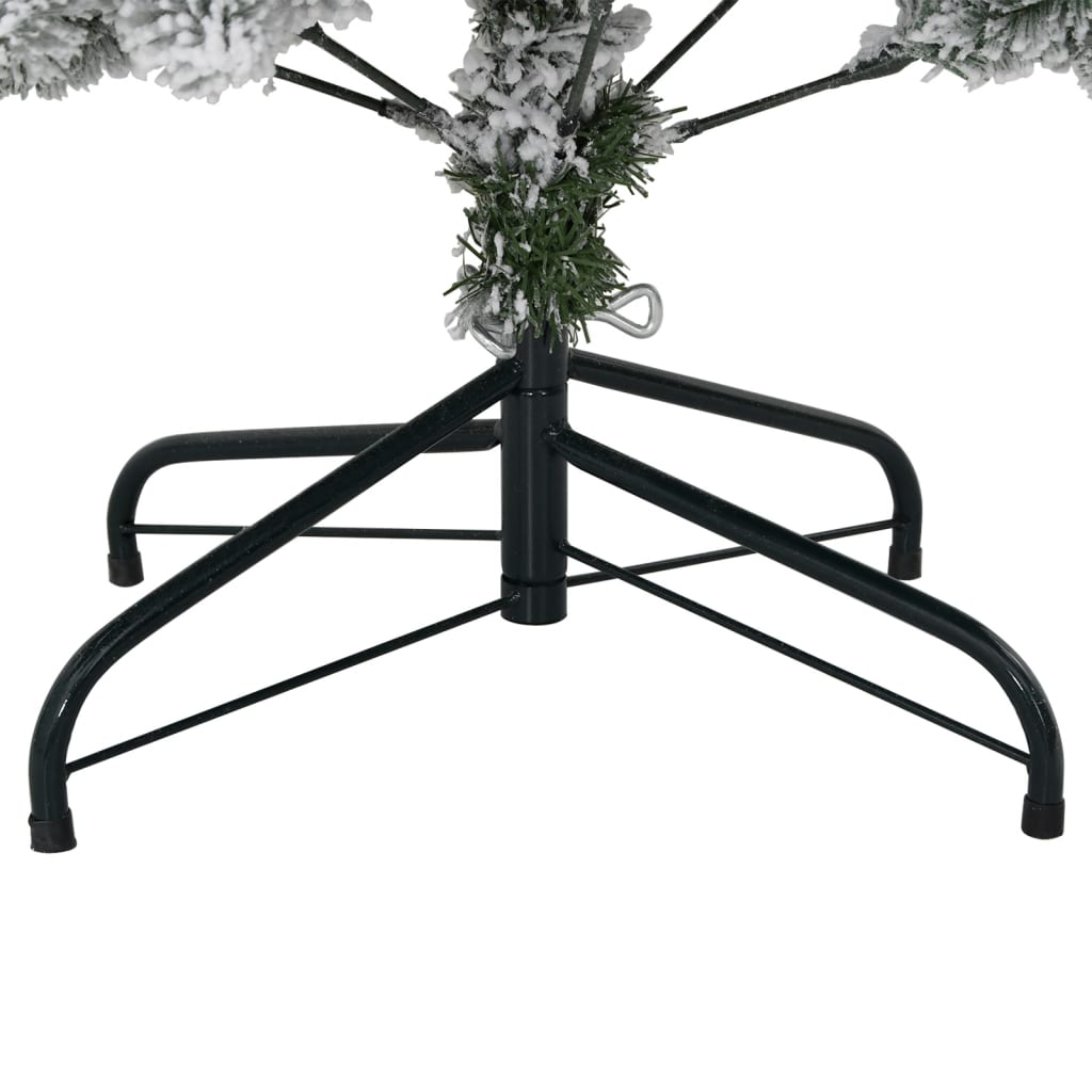 Artificial Hinged Christmas Tree with Flocked Snow 150 cm