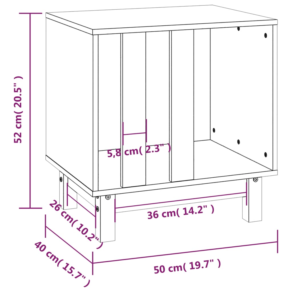 Dog House Natural 50 x 40 x 52 cm