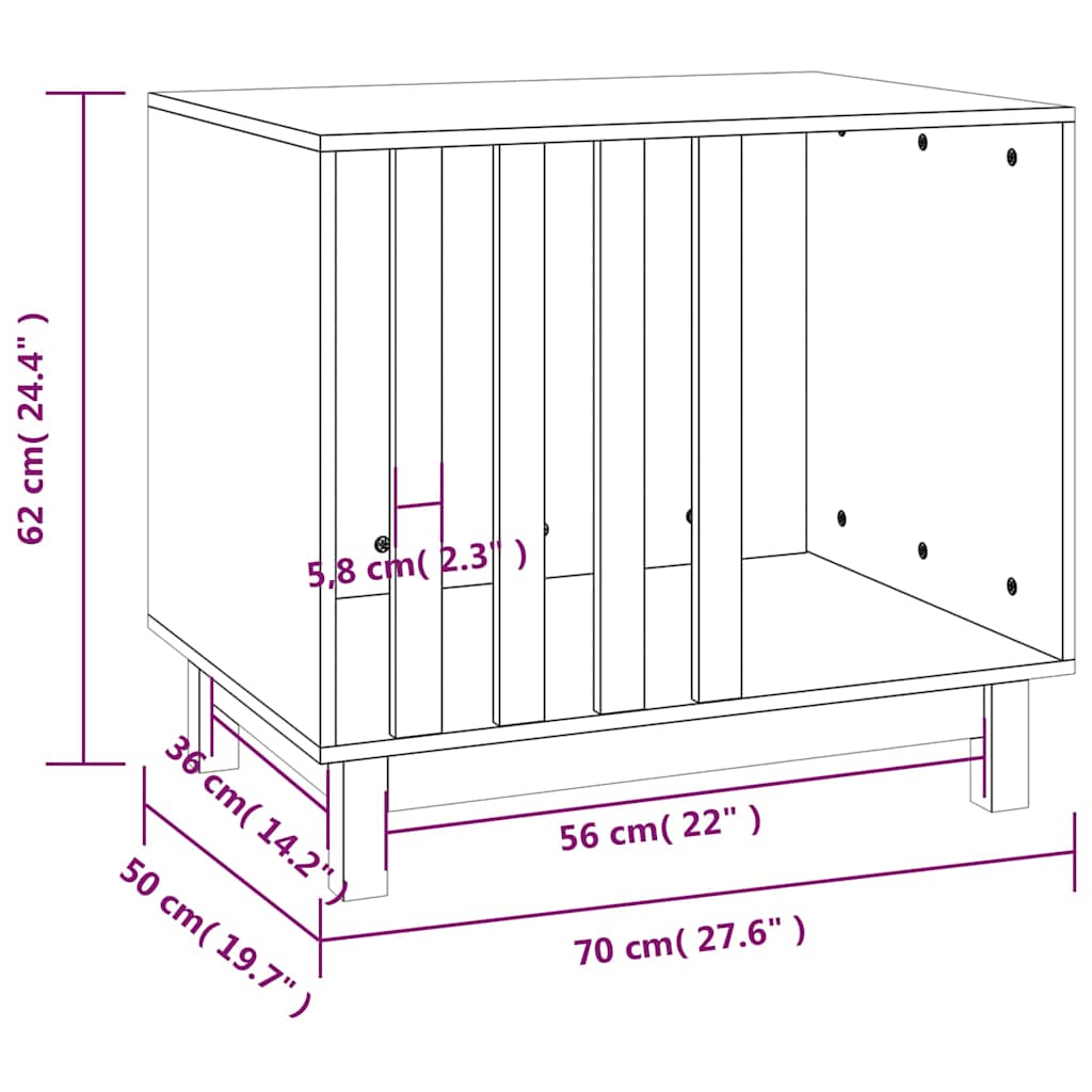 Dog House Natural 60 x 45 x 57 cm
