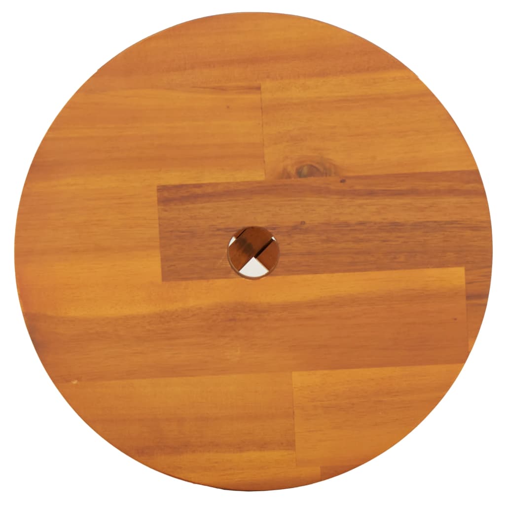 Stool Brown 38x38x45 cm Round Solid Wood Acacia