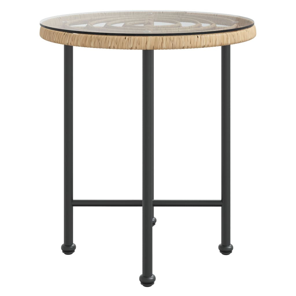Dining Table ?50 cm Tempered Glass and Steel