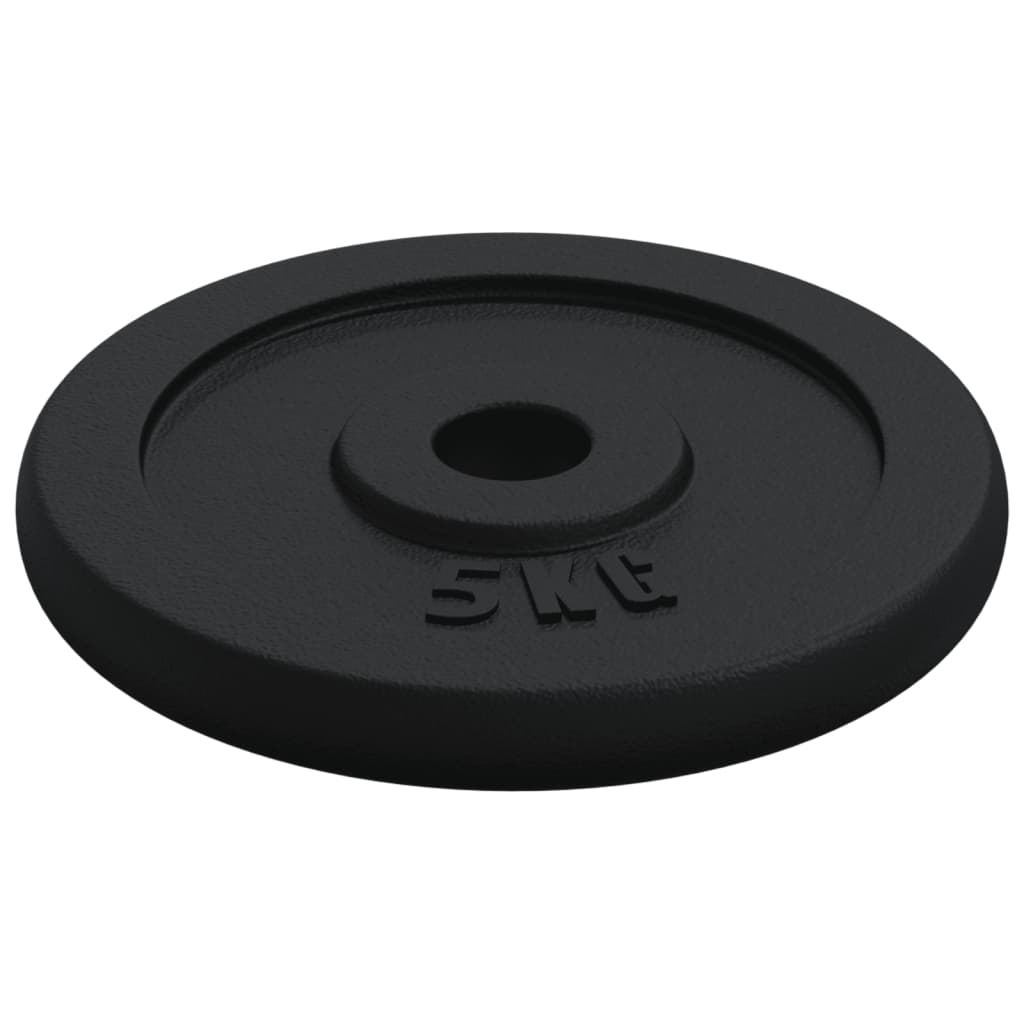 Dumbbell with Plates Set 40 kg Cast Iron and Chrome Plated Steel