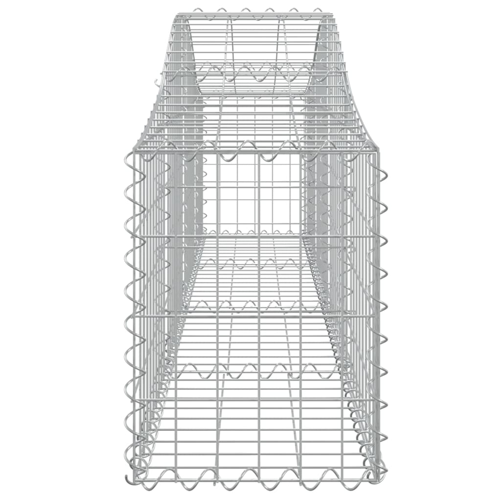 Arched Gabion Baskets 25 pcs 200x30x40/60 cm Galvanised Iron