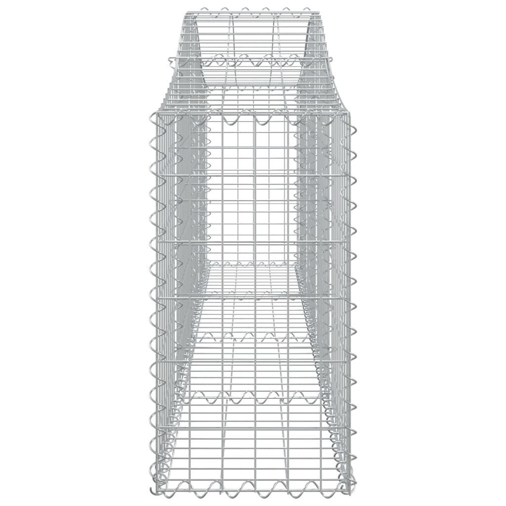 Arched Gabion Baskets 18 pcs 200x30x60/80 cm Galvanised Iron