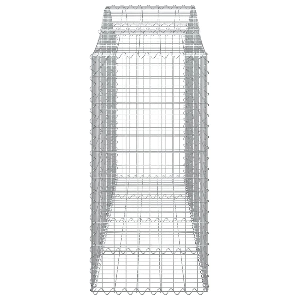 Arched Gabion Baskets 8 pcs 200x50x100/120 cm Galvanised Iron