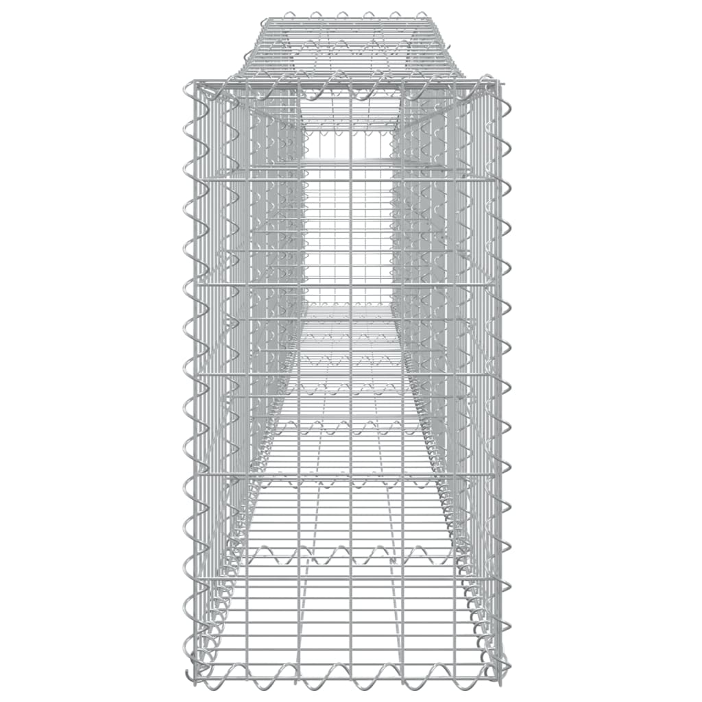 Arched Gabion Baskets 6 pcs 400x30x60/80 cm Galvanised Iron