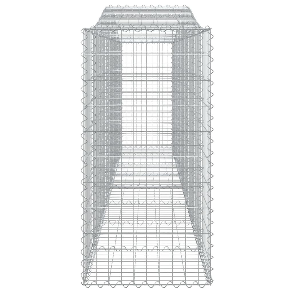 Arched Gabion Baskets 9 pcs 400x50x100/120 cm Galvanised Iron