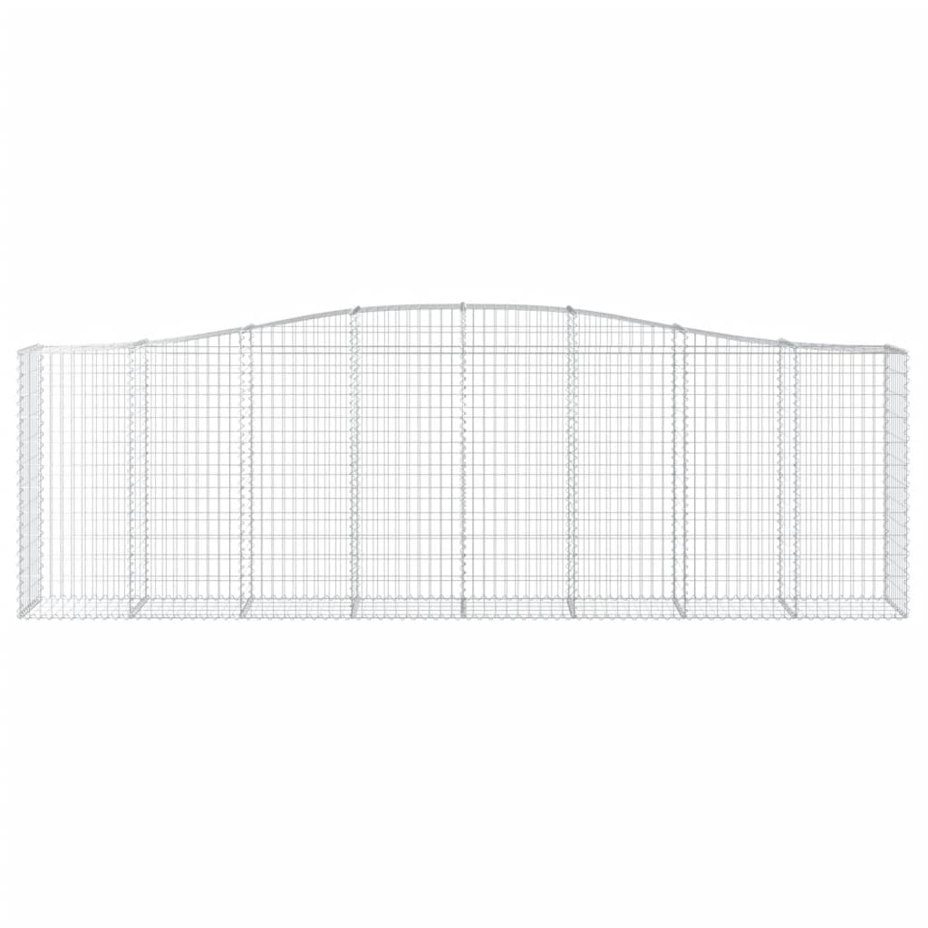 Arched Gabion Baskets 5 pcs 400x50x120/140 cm Galvanised Iron