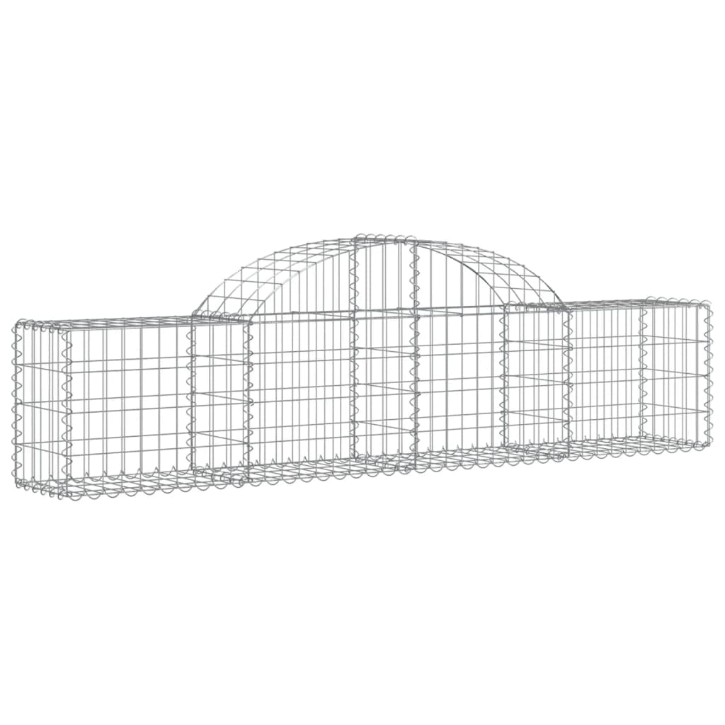 Arched Gabion Baskets 40 pcs 200x30x40/60 cm Galvanised Iron