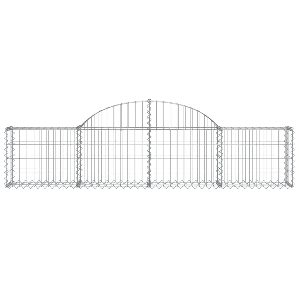 Arched Gabion Baskets 40 pcs 200x30x40/60 cm Galvanised Iron