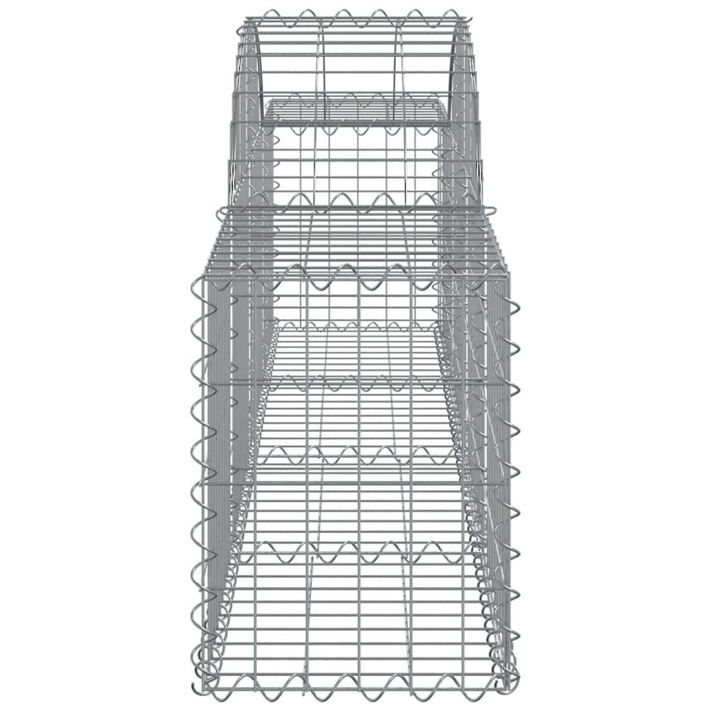 Arched Gabion Baskets 40 pcs 200x30x40/60 cm Galvanised Iron