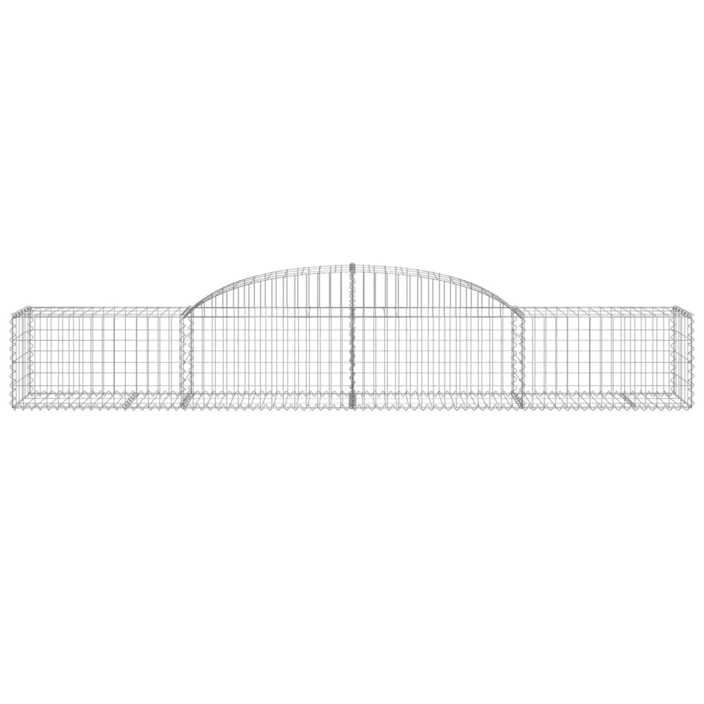 Arched Gabion Baskets 25 pcs 300x50x40/60 cm Galvanised Iron