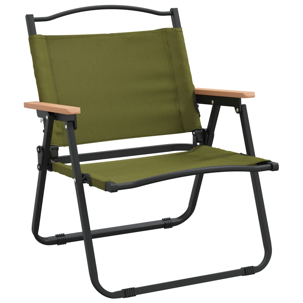 Camping Chairs 2 pcs Green 54x43x59 cm Oxford Fabric