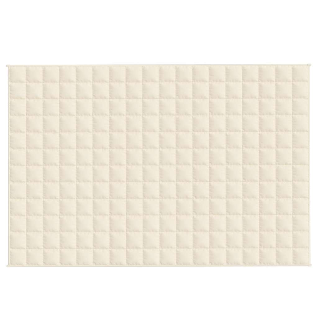 Weighted Blanket Light Cream 120x180 cm 9 kg Fabric