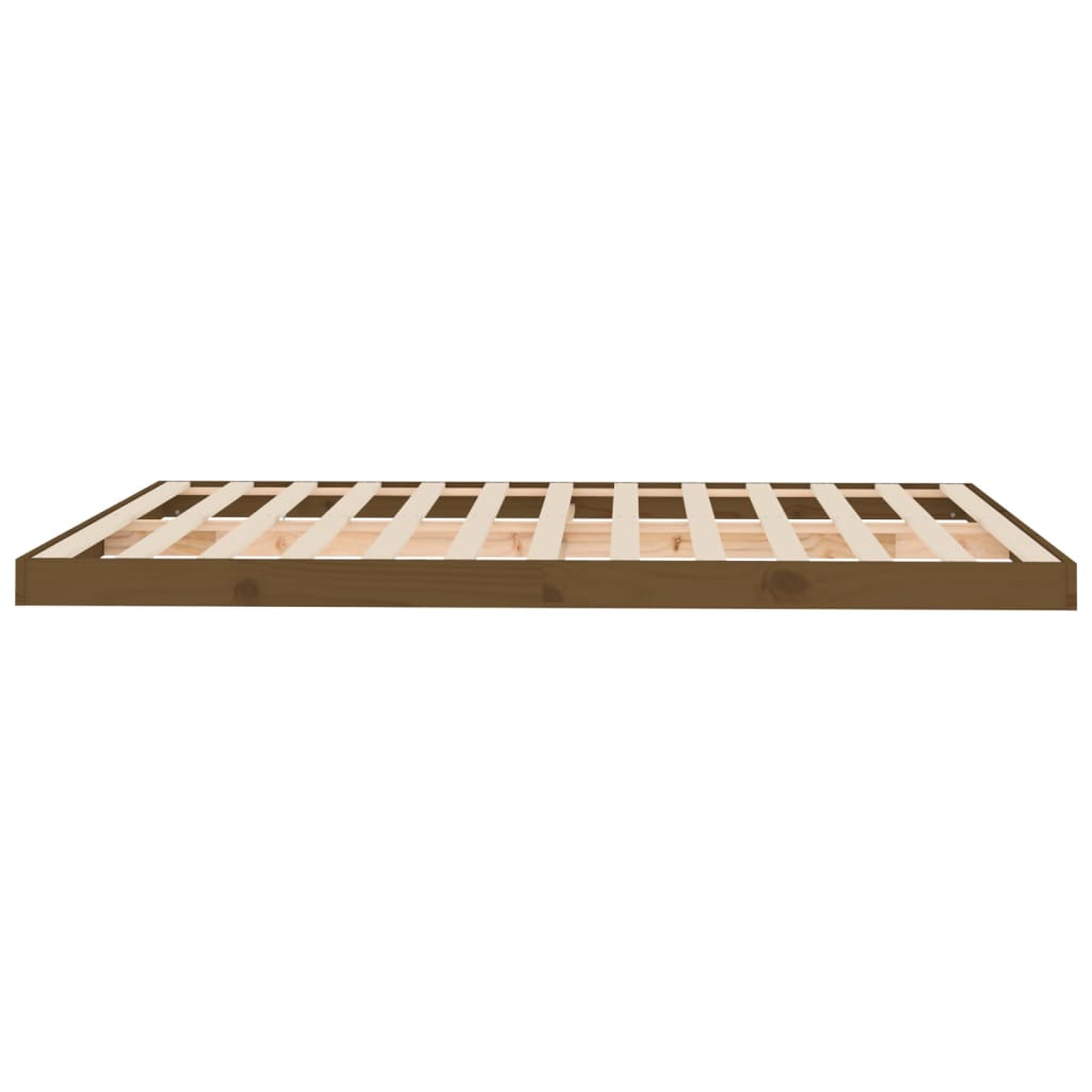 Bed Frame without Mattress Honey Brown 150x200 cm