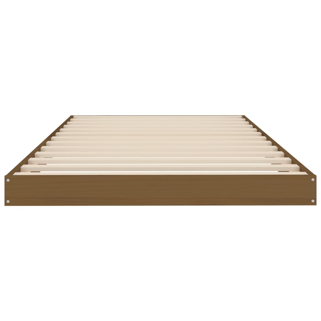 Bed Frame without Mattress Honey Brown 90x190 cm Solid Wood Pine