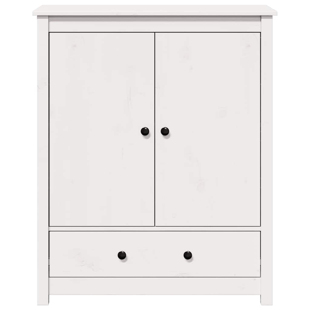Highboard White 83x41.5x100 cm Solid Wood Pine