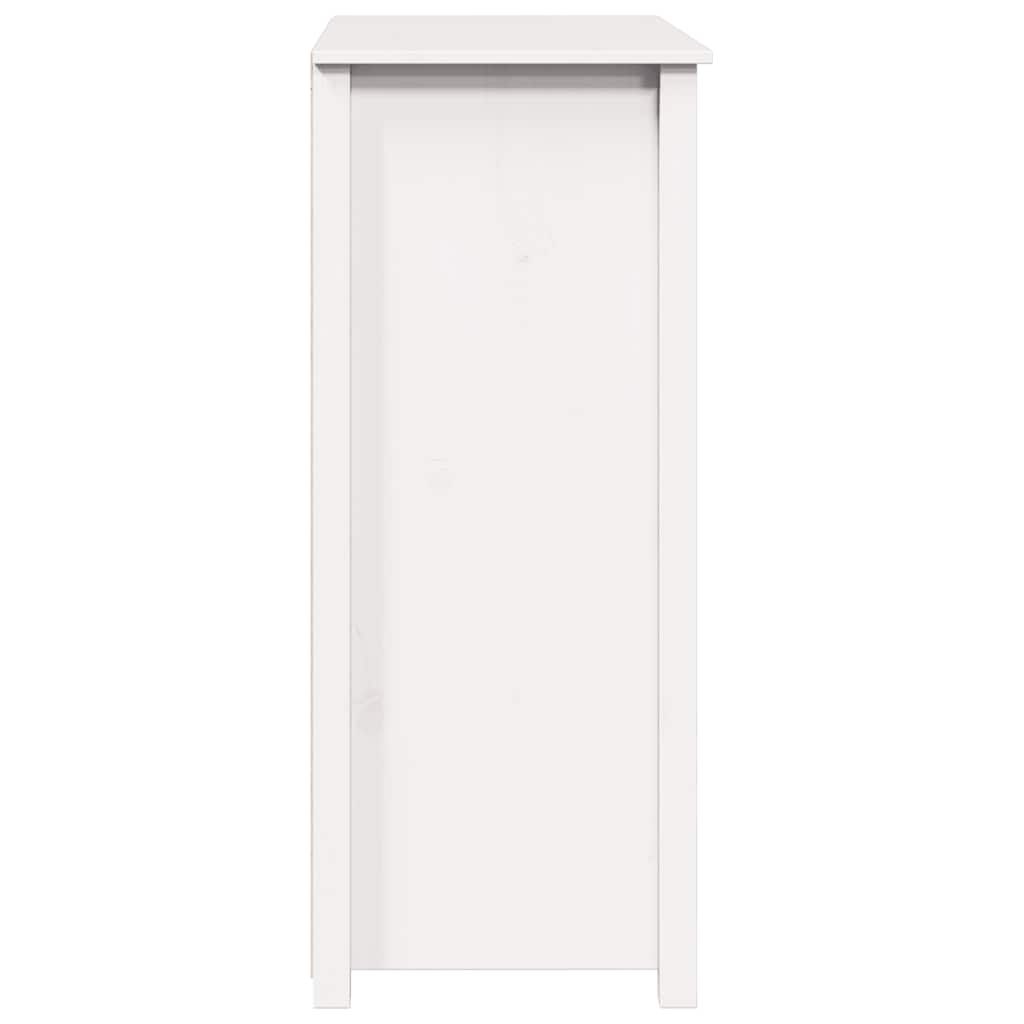 Highboard White 83x41.5x100 cm Solid Wood Pine