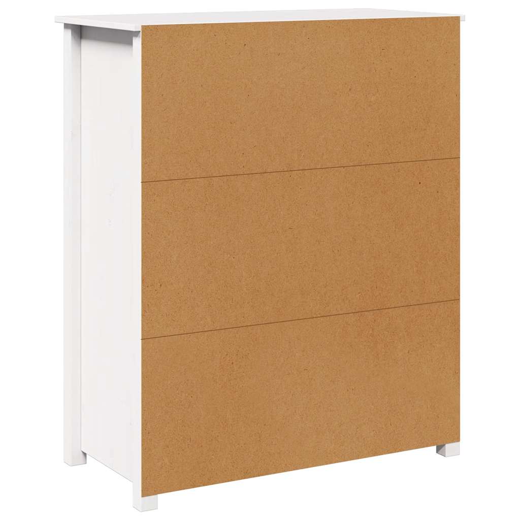 Highboard White 83x41.5x100 cm Solid Wood Pine
