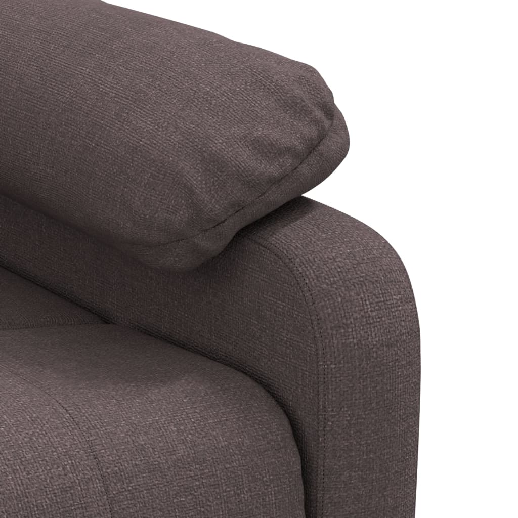 Stand up Massage Chair Dark Brown Fabric