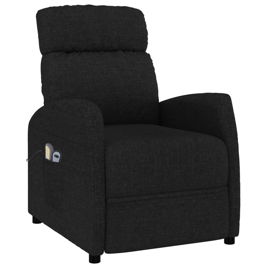 Stand up Massage Chair Black Fabric