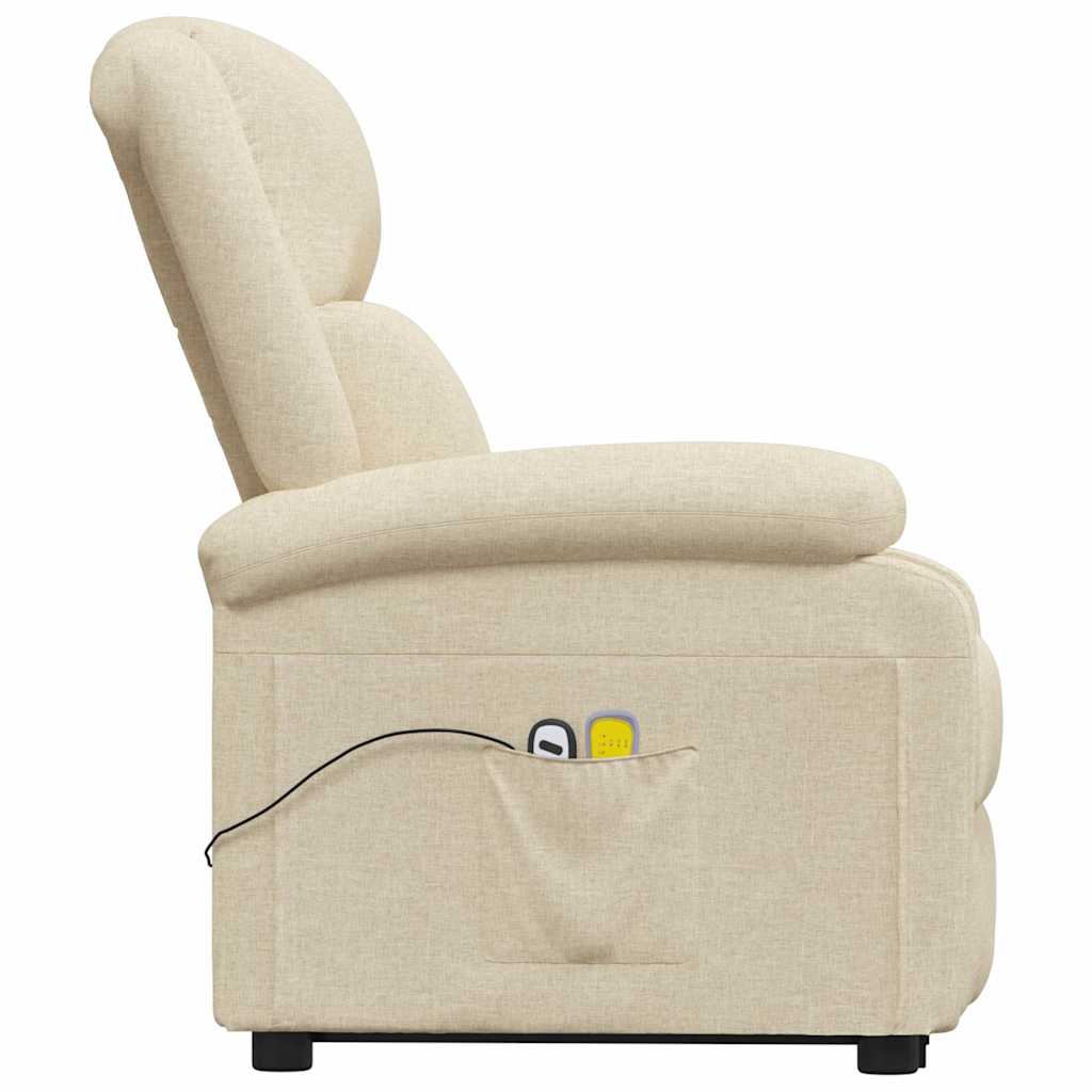 Stand up Massage Chair Cream Fabric