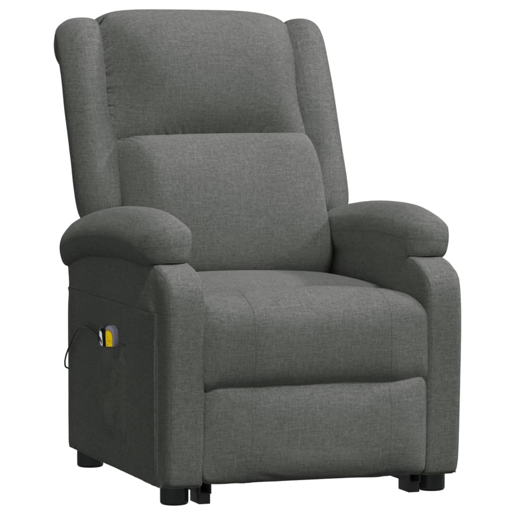 Stand up Massage Chair Dark Grey Fabric