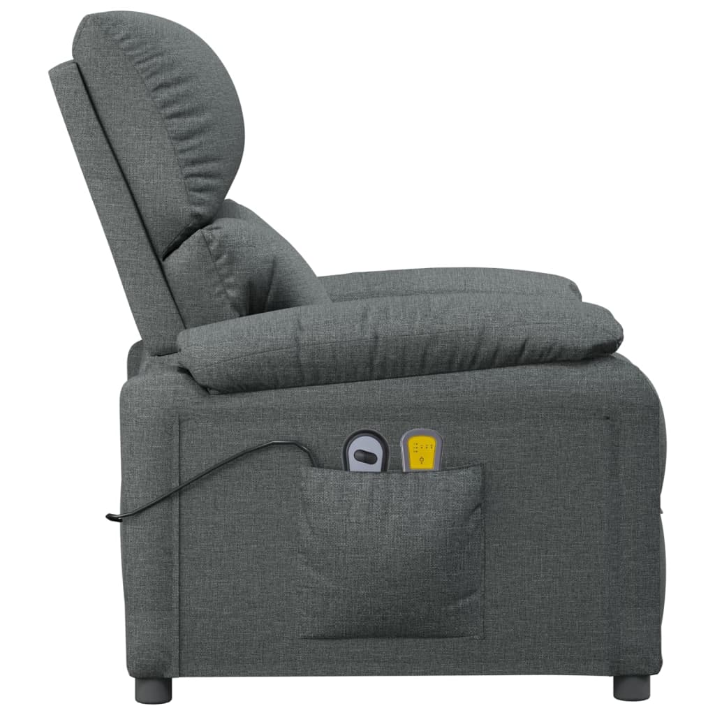 Stand up Massage Chair Dark Grey Fabric