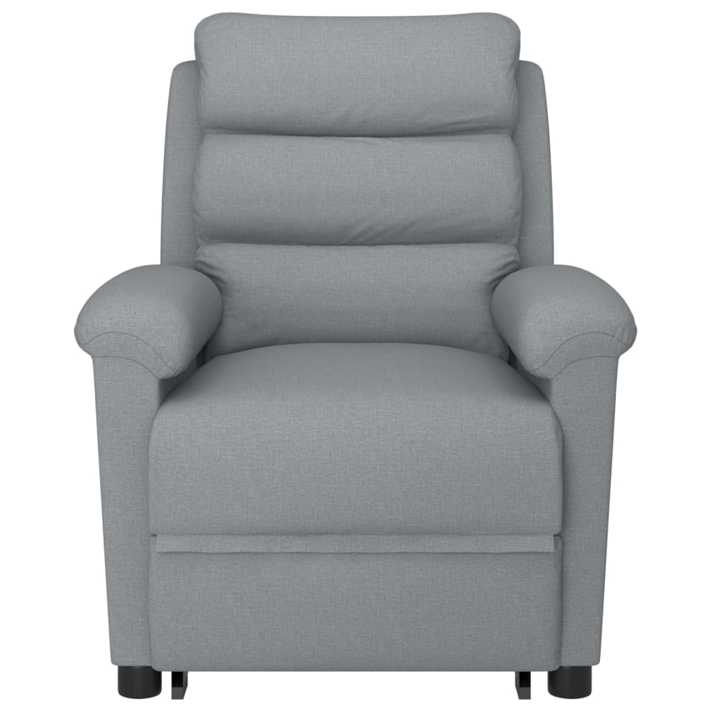 Stand up Massage Chair Light Grey Fabric
