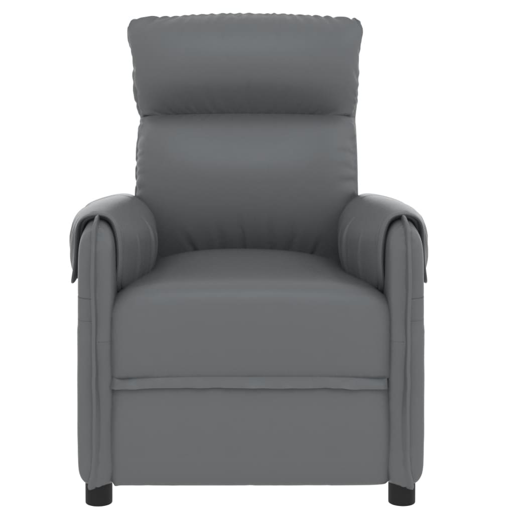 Stand up Massage Chair Grey Faux Leather