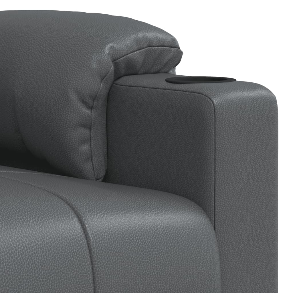 Stand up Massage Chair Grey Faux Leather