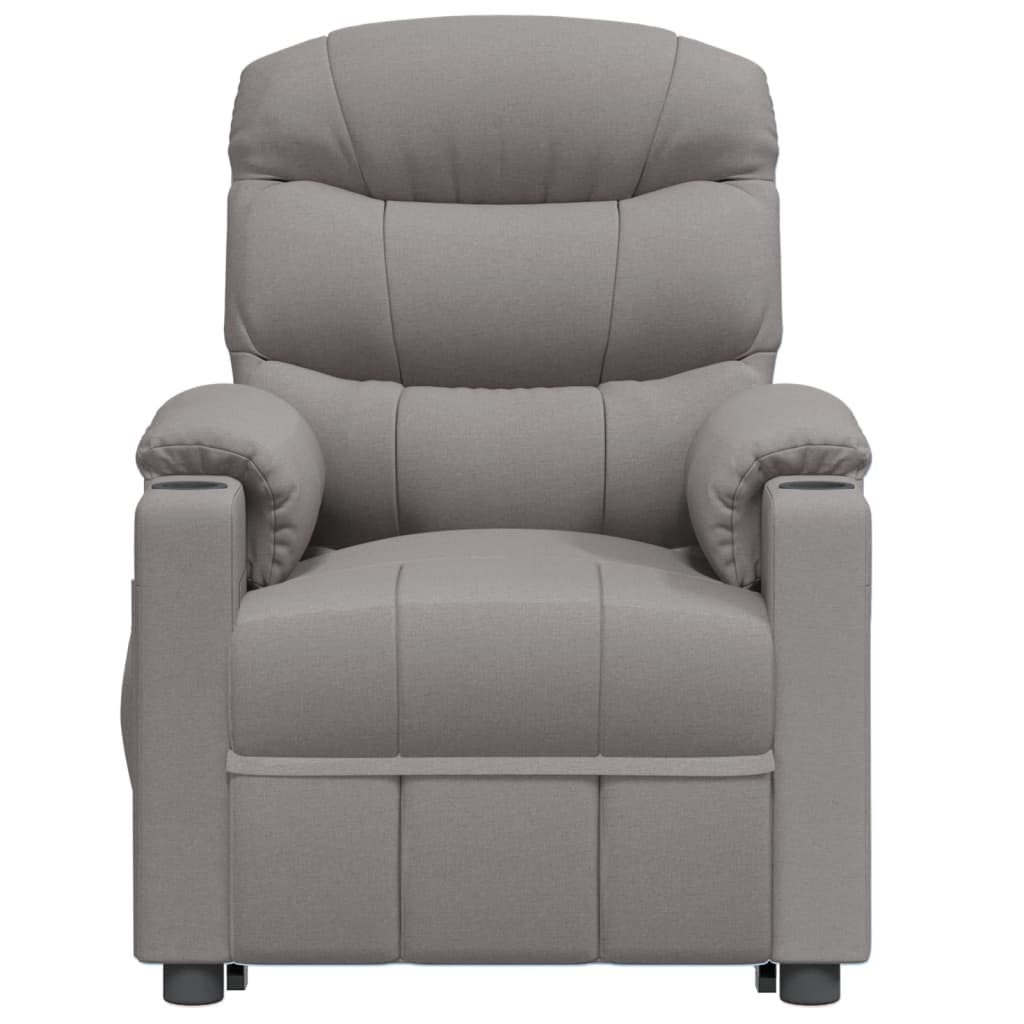 Stand up Massage Chair Light Grey Fabric