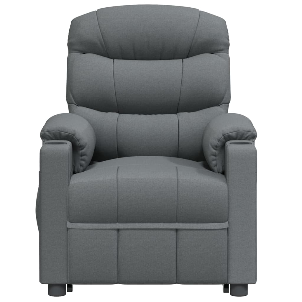Stand up Massage Chair Dark Grey Fabric