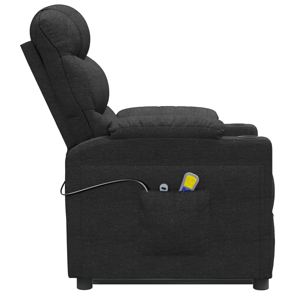 Stand up Massage Chair Black Fabric