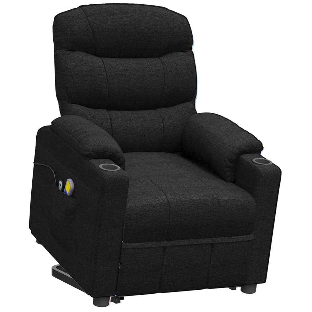 Stand up Massage Chair Black Fabric