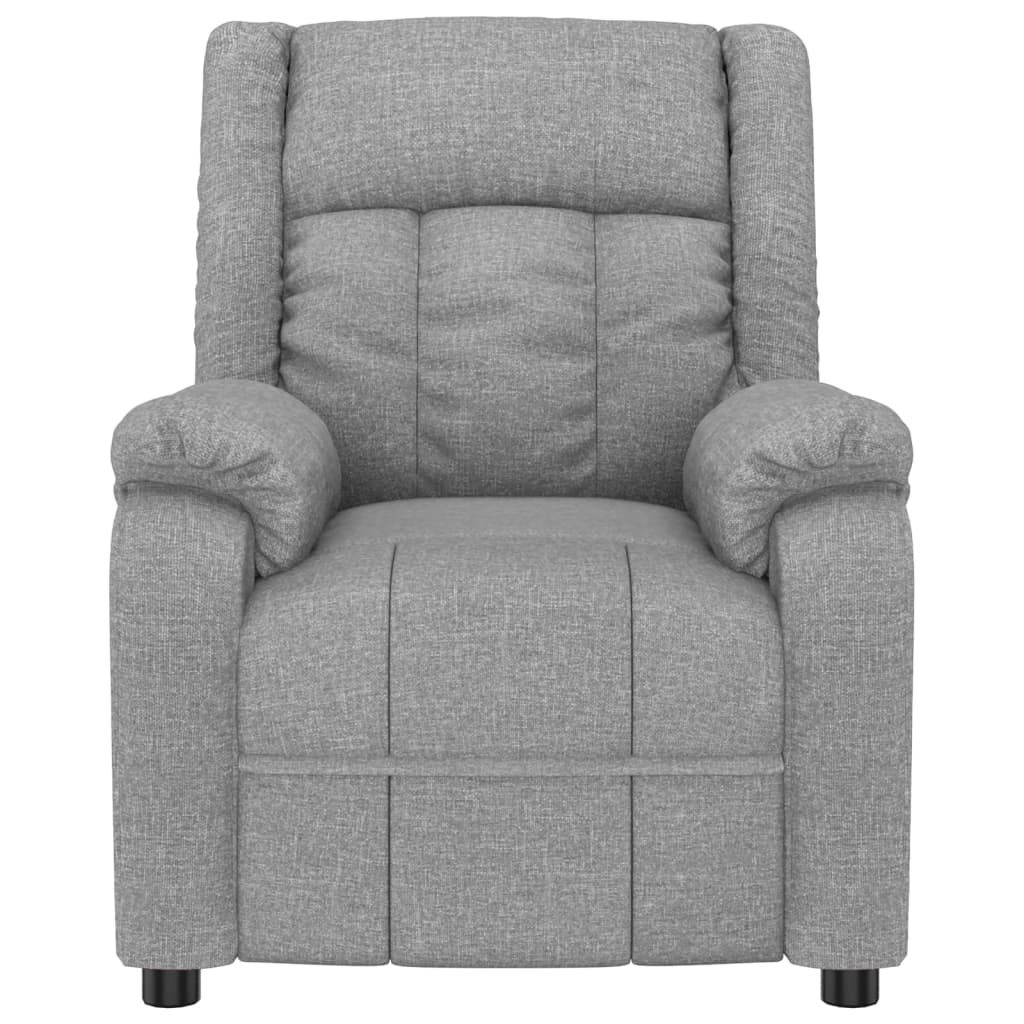 Stand up Massage Chair Light Grey Fabric