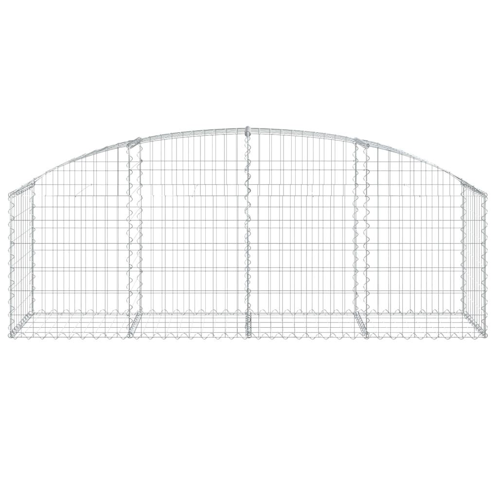 Arched Gabion Basket 200x50x60/80 cm Galvanised Iron