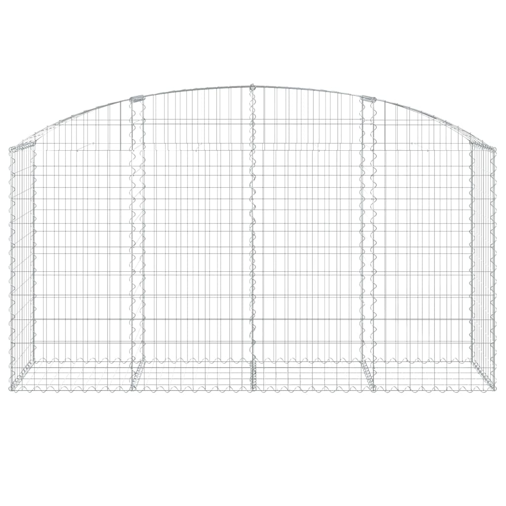 Arched Gabion Basket 200x50x100/120 cm Galvanised Iron
