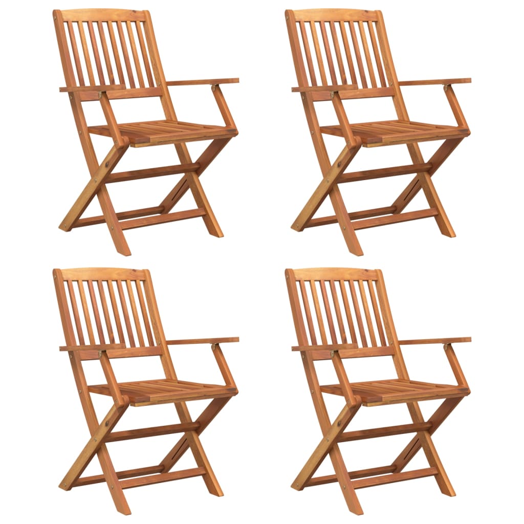5 Piece Garden Dining Set Solid Wood Acacia