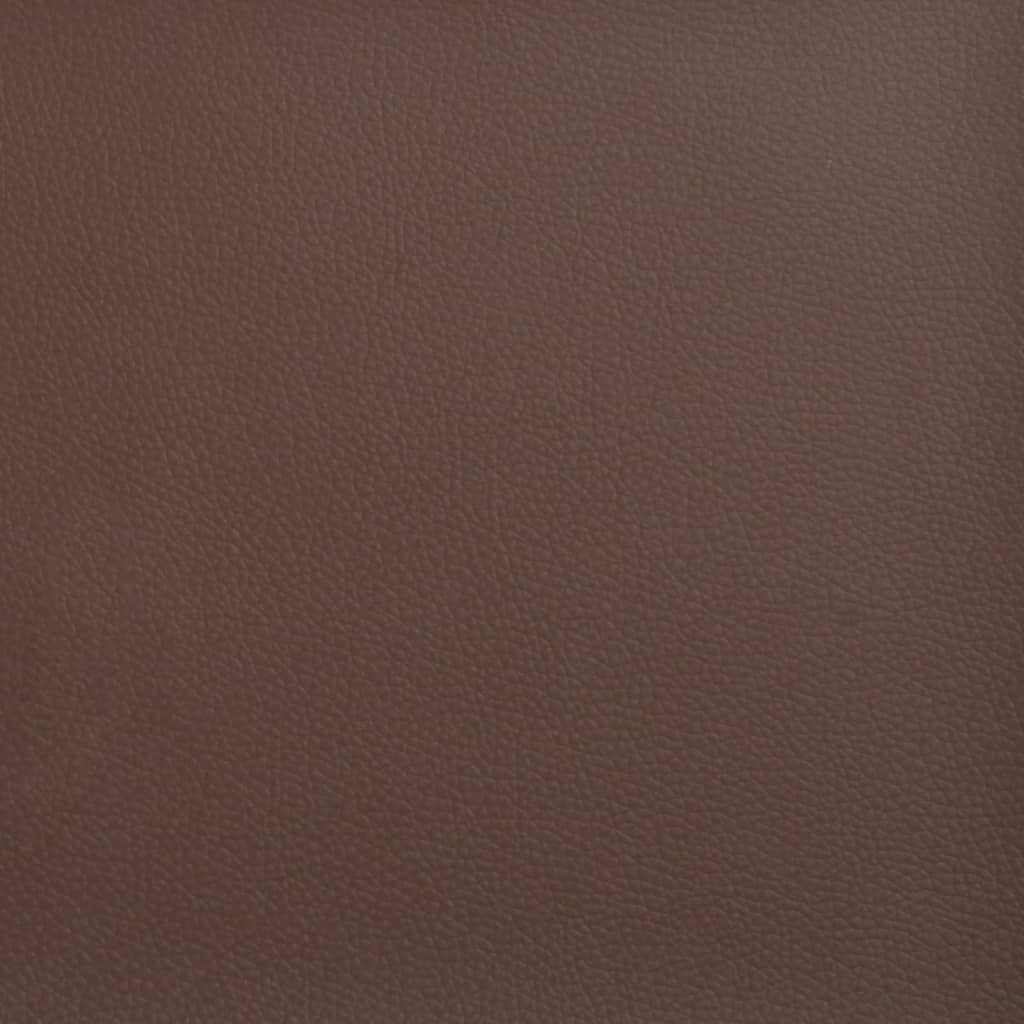 3-Seater Sofa with Pillows&Cushions Brown 180 cm Faux Leather