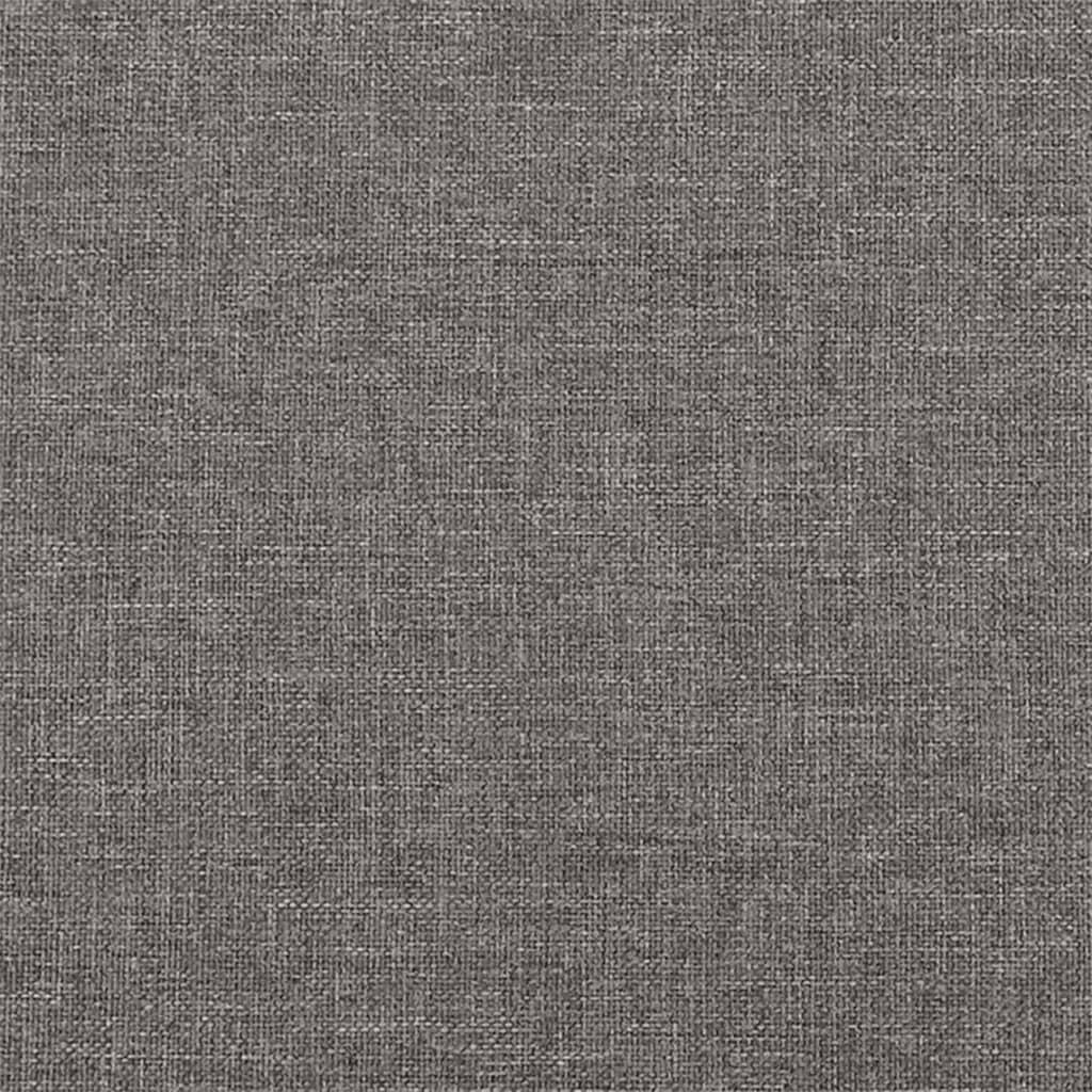 2-Seater Sofa with Pillows&Cushions Dark Grey 140 cm Fabric