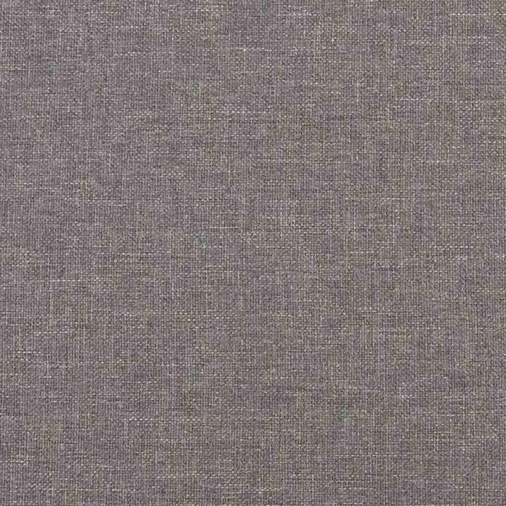 3-Seater Sofa with Footstool Light Grey 210 cm Fabric
