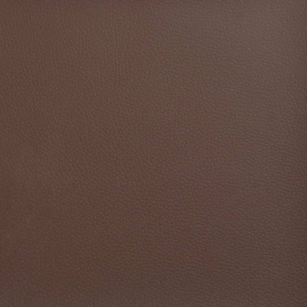 Sofa Chair with Footstool Brown 60 cm Faux Leather