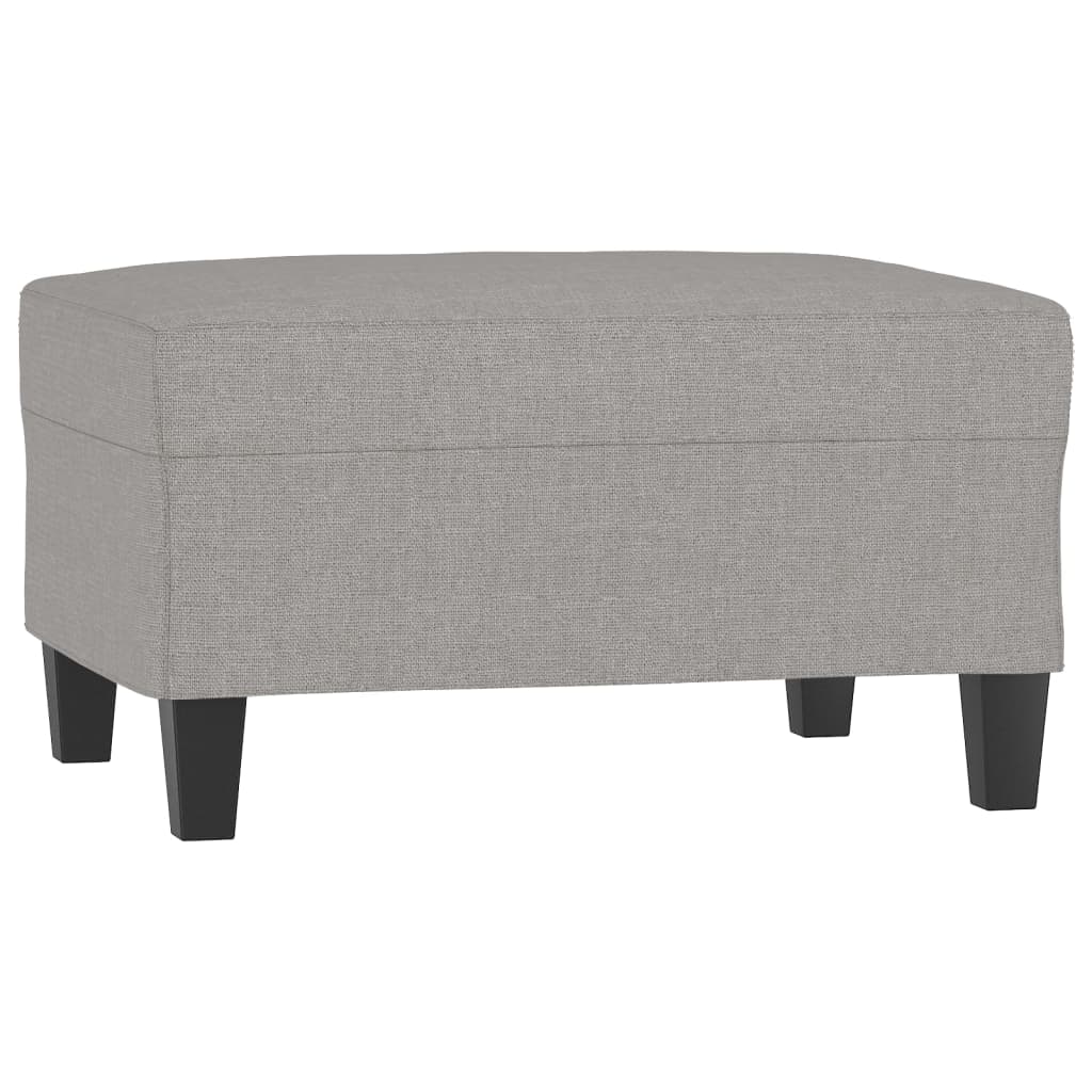 4 Piece Sofa Set with Cushions Light Grey Fabric