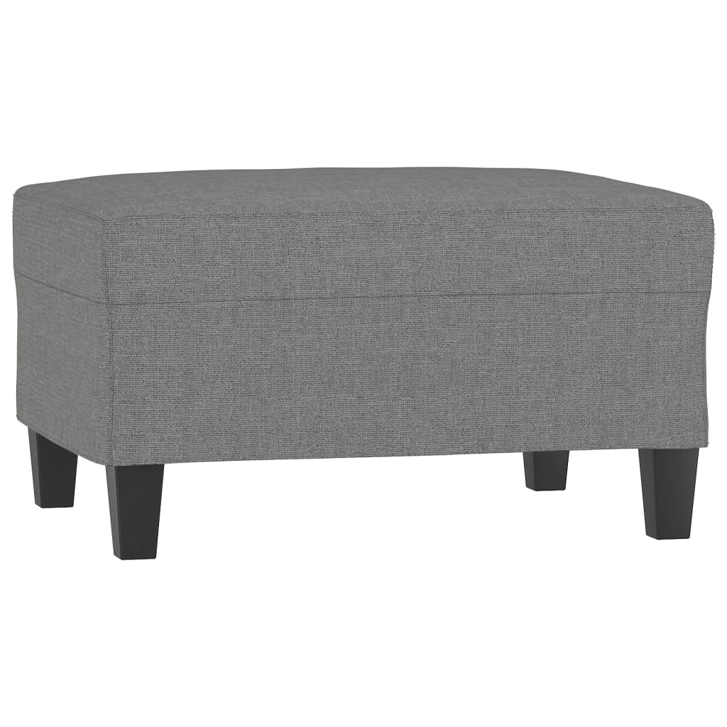 4 Piece Sofa Set with Cushions Dark Grey Fabric