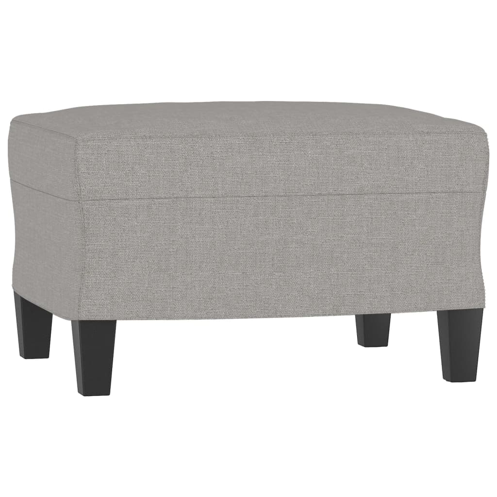 3 Piece Sofa Set with Cushions Light Grey Fabric